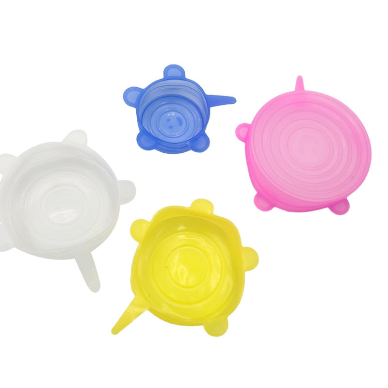 Silicone Food Lids 6/12 Pcs Set Food Wrap Kitchen Kitchen Storage Color : 12 Pcs Yellow|6 Pcs White|6 Pcs Yellow|12 Pcs White|12 Pcs Pink|6 Pcs Blue|12 Pcs Blue|6 Pcs Pink 