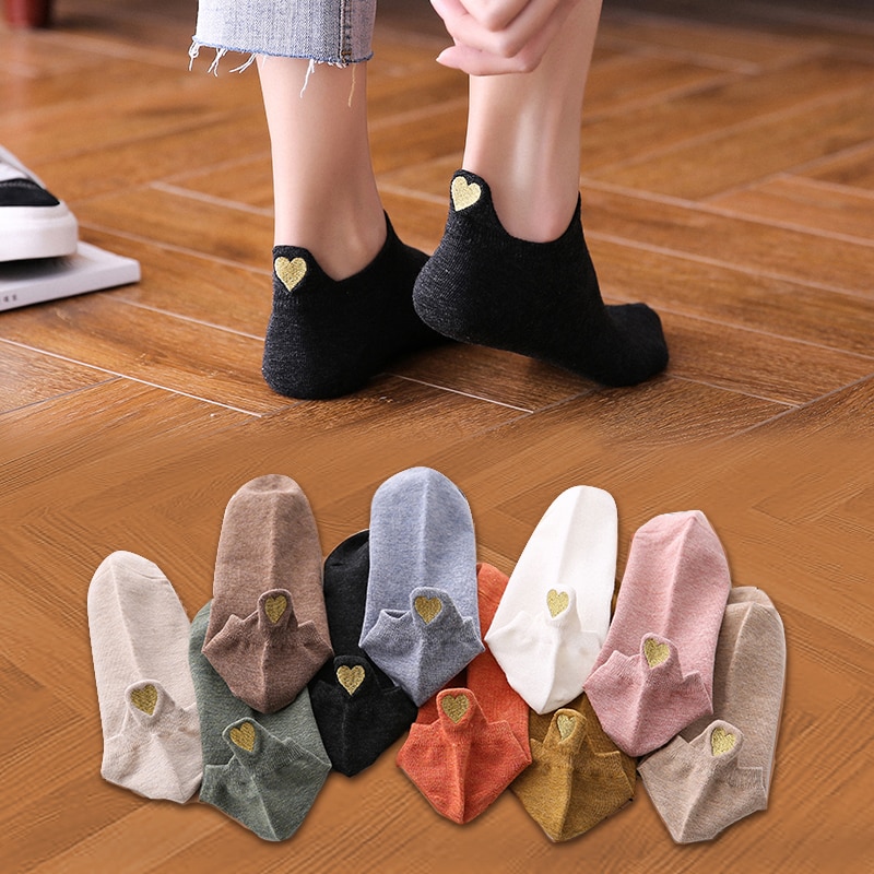 Women's Short Socks 4 Pairs Set Socks Socks & Hosiery Women's Clothing & Accessories 