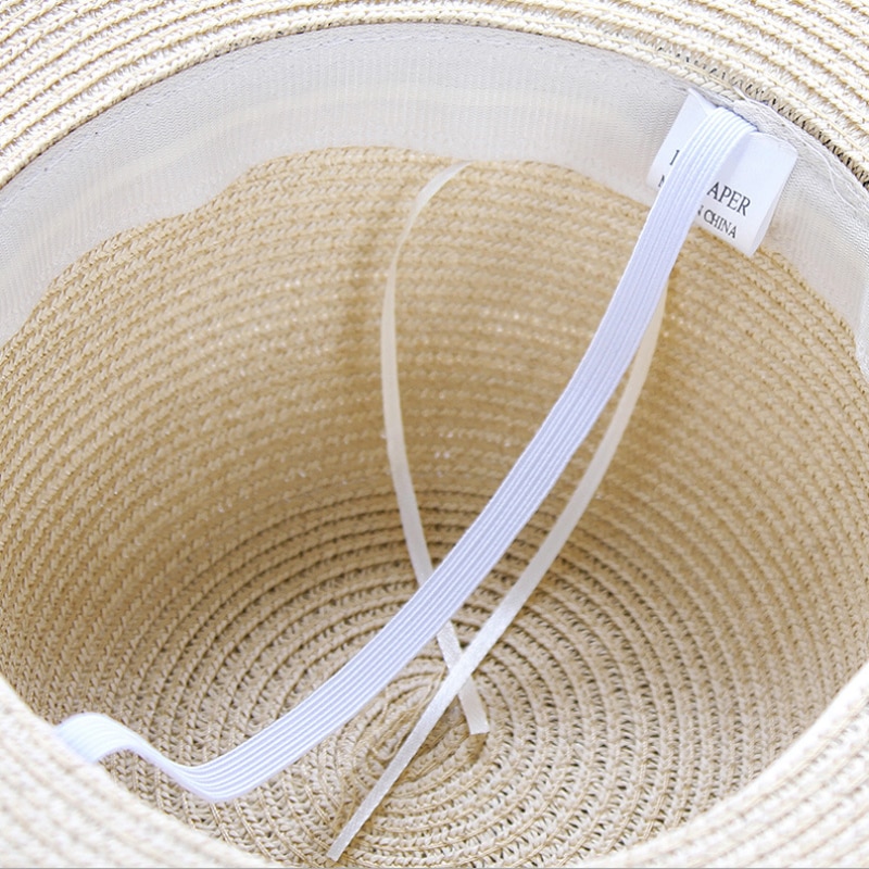 Foldable Wide Brim Straw Hat Accessories Hats & Caps Women's Clothing & Accessories Color : blue|Milk white|beige|Light coffee|black 