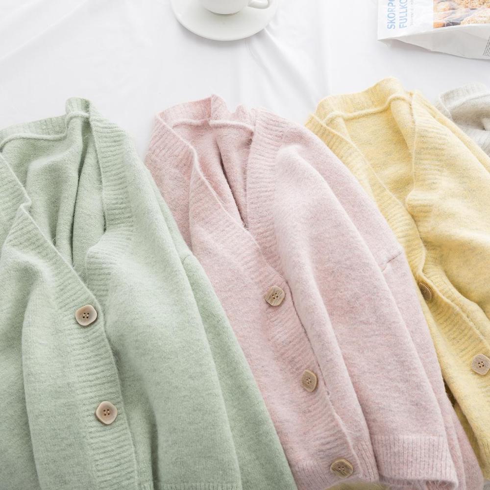 Women’s Pastel Color Cardigan Cardigans Women’s Clothing & Accessories Color : Light Grey|Yellow| Green|Pink Women's Pastel Color Cardigan Cardigans Women's Clothing & Accessories Color : Light Grey|Yellow| Green|Pink