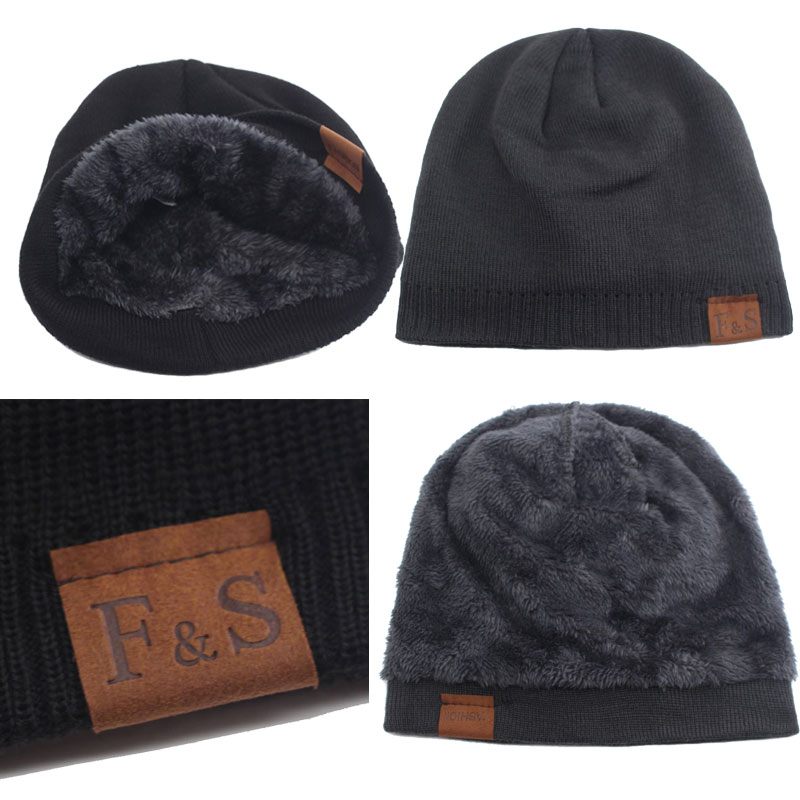 Men's Winter Beanie Accessories Hats & Caps Men's Clothing & Accessories Color : black|red|gray|navy 