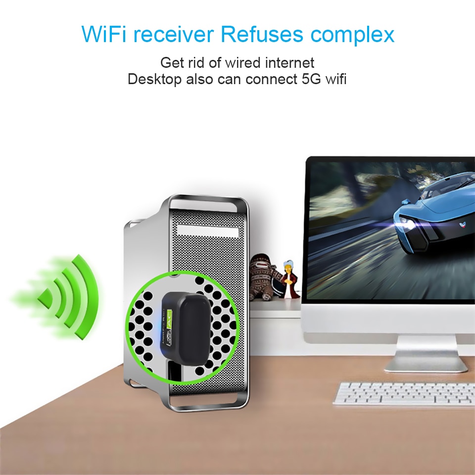 Black / White USB Wi-Fi Adapter Black / White USB Wi-Fi Adapter