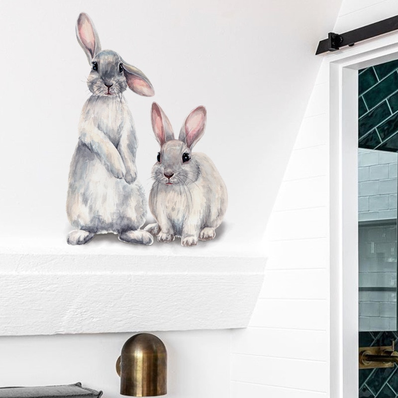 Bunny Shaped Wall Sticker Home & Garden Wall Decor Wall Stickers  
