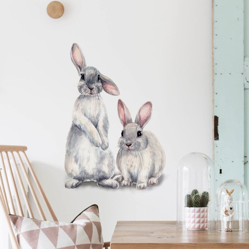 Bunny Shaped Wall Sticker Home & Garden Wall Decor Wall Stickers  
