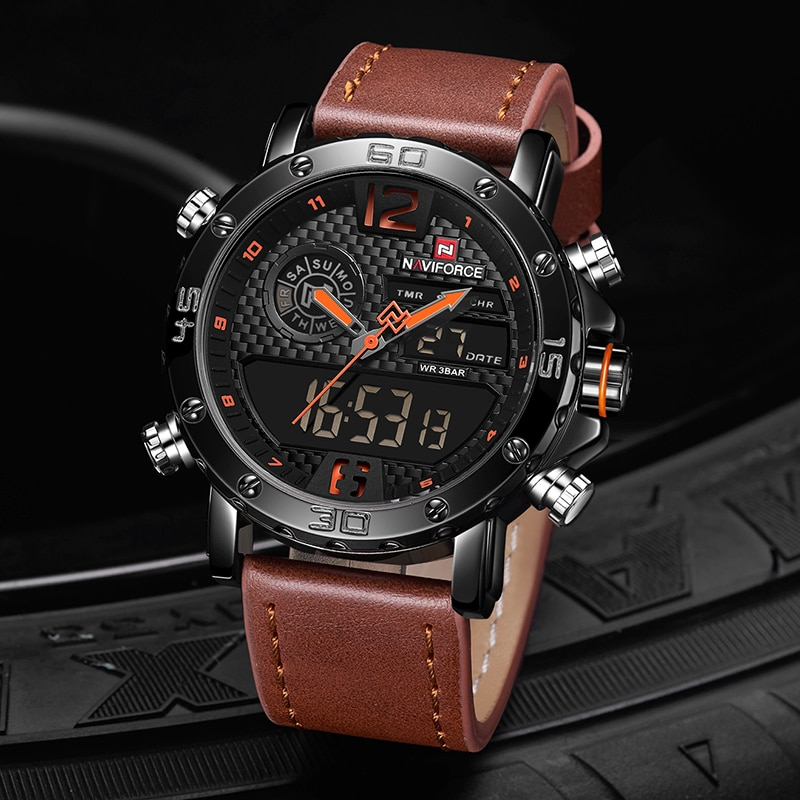 Casual Wristwatches for Men with Leather Strap Men's Watches Watches 