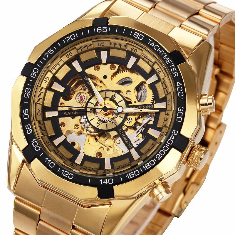 Cool Men's Skeleton Automatic Mechanical Watch Men's Watches Watches 