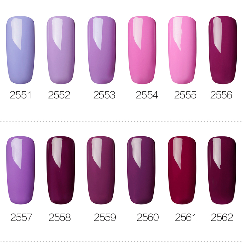 Gel Nail Polish Purple Color Series 7 ml Beauty & Health Nail Gel Nail Tools Color : 2451|2452|2453|2454|2455|2456|2457|2458|2459|2460|2461|2462|2551|2552|2553|2554|2555|2556|2557|2558|2559|2560|2561|2562|02|03|2601|2602|2603|2604|2605|2606|2607|2608|2609|2610|2611|2612|2506|2519|04|07|10|12|35|42|45|2501|Base|Top 