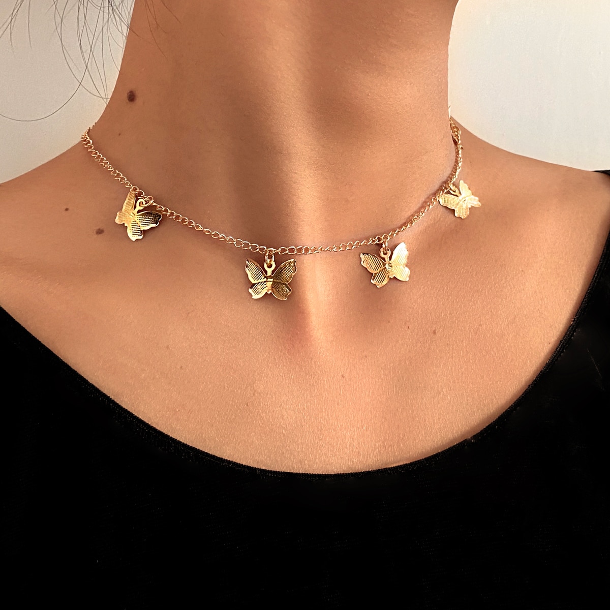 Gold Chain Butterfly Pendant Choker for Women Necklaces Women Jewelry Metal Color : 1|2|3|4|5|6|7|8|9|10|11|12|13|14|15|16|17|18|19|20|21|22|23|24|25|26|27|28|29|30 