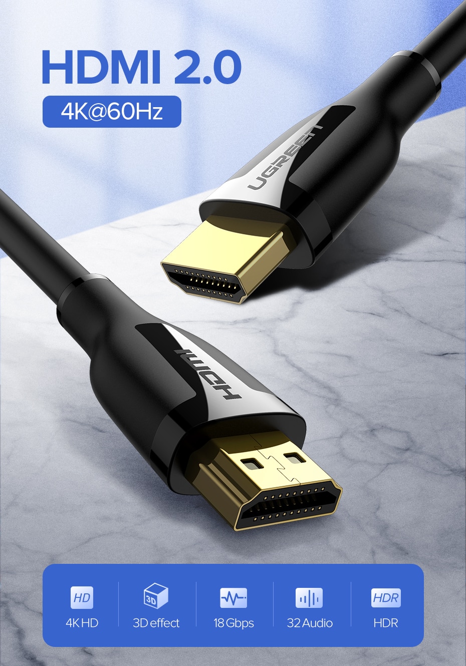 HDMI 4K 2.0 Cable for Apple TV Cables & Connectors Computers & Tablets 