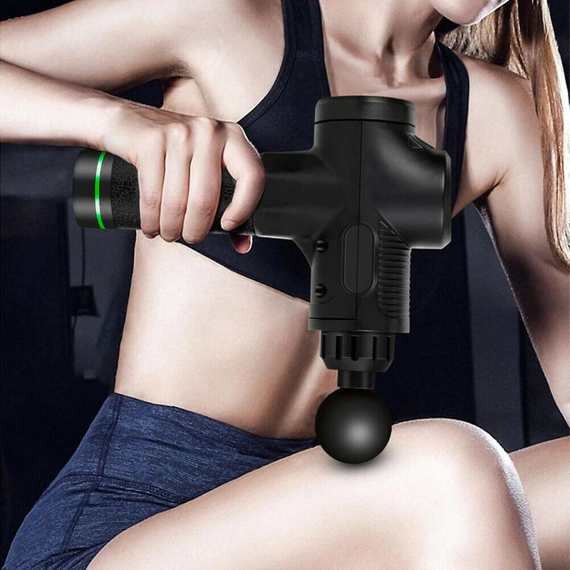 LCD Display Pain Relief Massage Gun Fitness Equipment Fitness Massagers Sports Ships From : Outside US|Inside US 