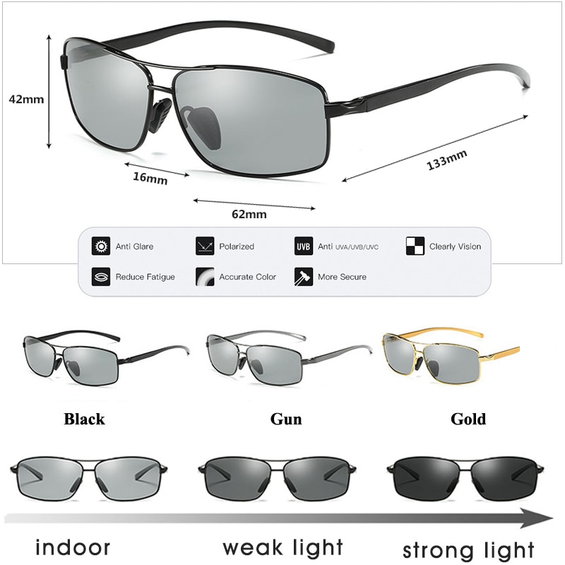 Men's Photochromic Sunglasses Men's Sunglasses Sunglasses & Glasses 