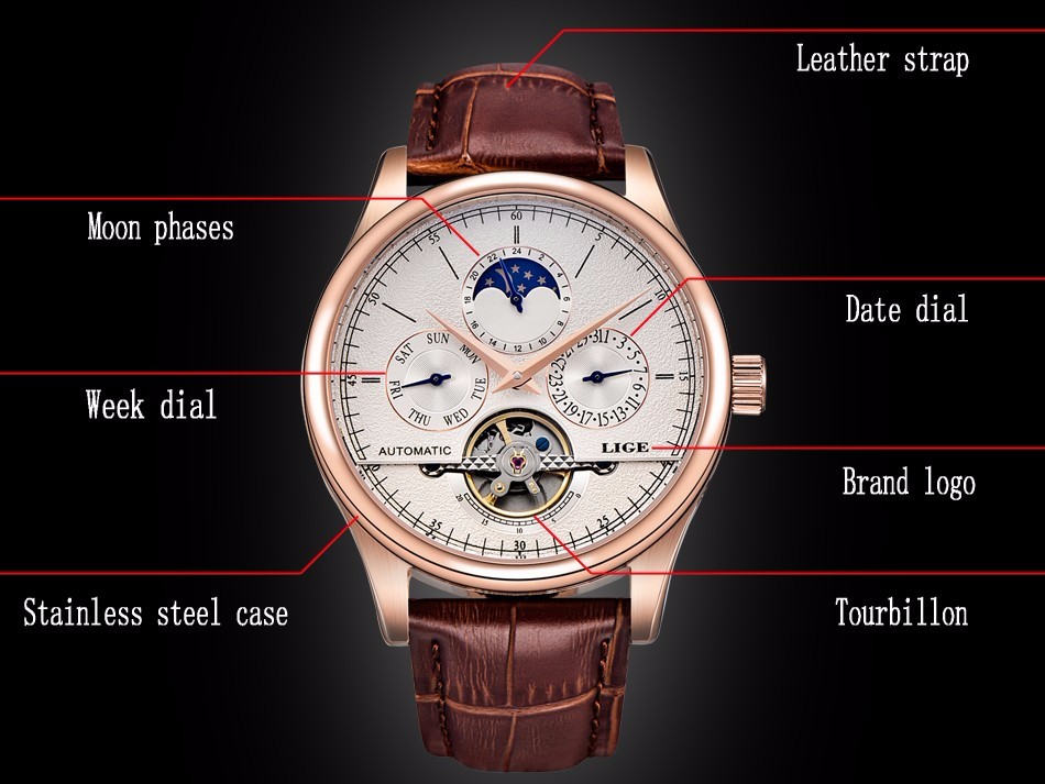 Men's Retro Style Leather Watch Men's Watches Watches 