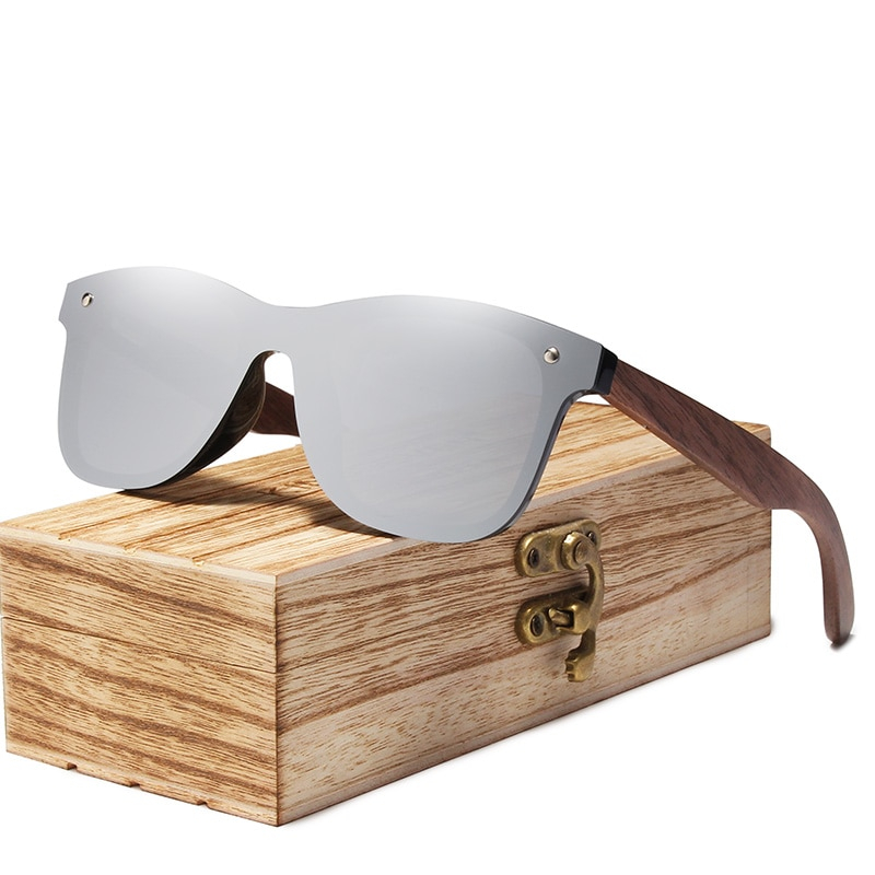 Men's Wooden Frame Polarized Sunglasses Men's Sunglasses Sunglasses & Glasses 