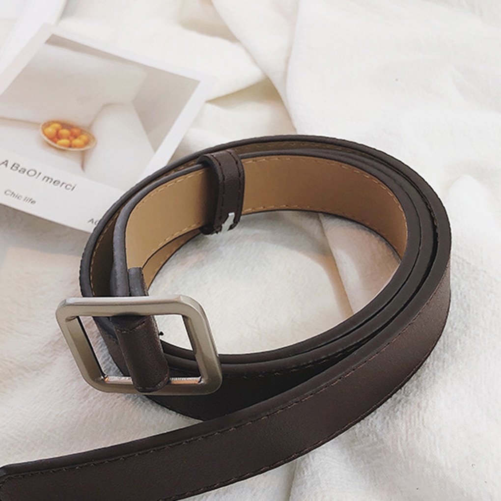 Square Buckle Belt for Women Accessories Belts & Suspenders Women's Clothing & Accessories Color : No.1|No.2|No.3|No.4 