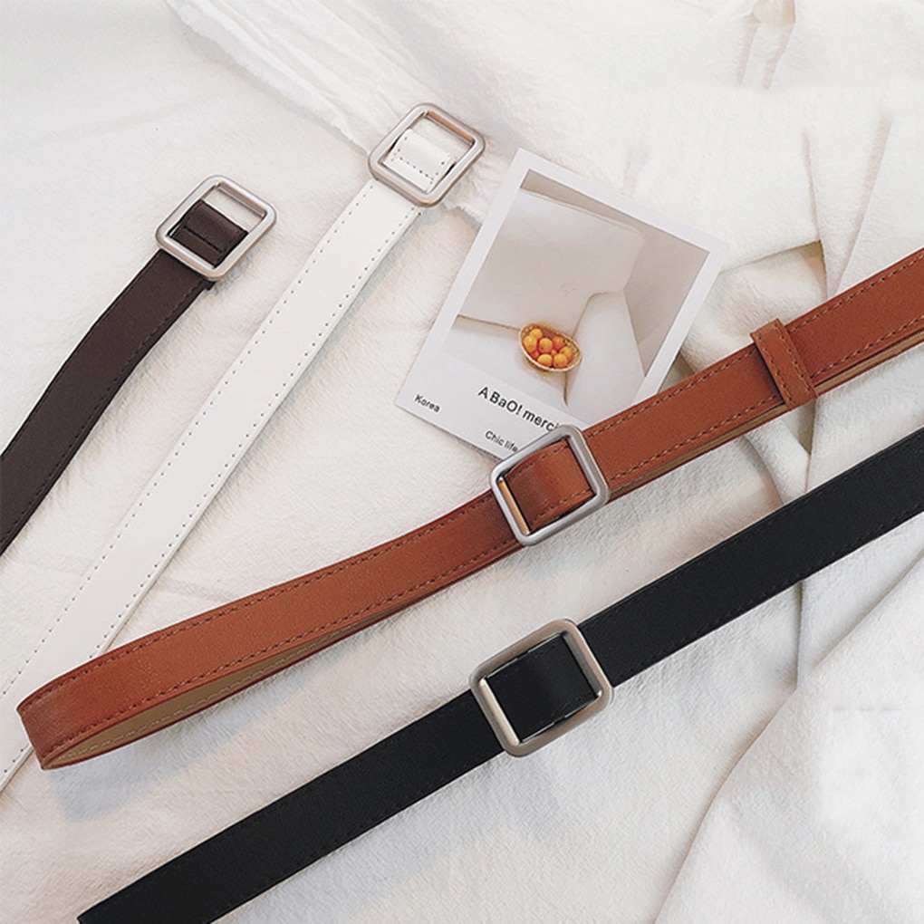 Square Buckle Belt for Women Accessories Belts & Suspenders Women's Clothing & Accessories Color : No.1|No.2|No.3|No.4 