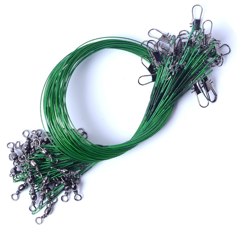 Steel Fishing Line Leaders Set Fishing Fishing Lines Outdoor Activities Color : Green S|Green M|Green L|Green XL|Black S|Black M|Black L|Black XL|Silver S|Silver M|Silver L|Silver XL 