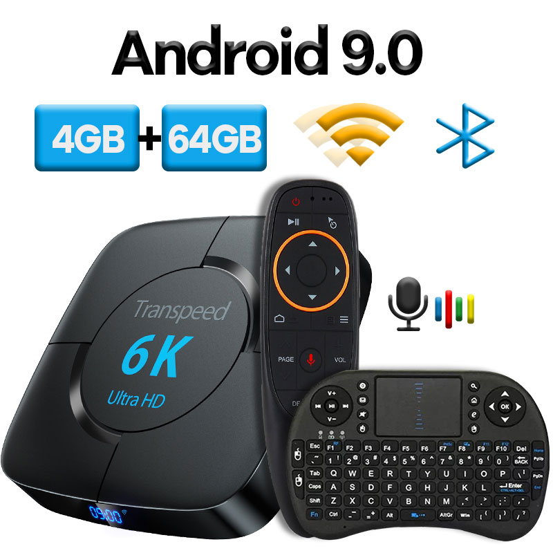 TV Box Google Voice Assistant Youtube 6K 3D Wifi Computers & Tablets Video Game Accessories Ships From : Warehouse 