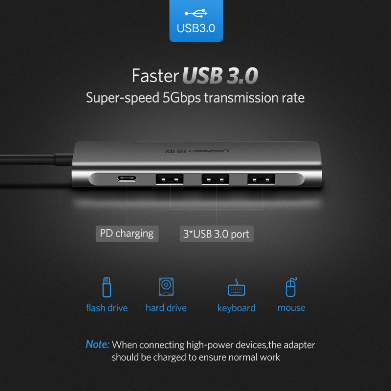 Type C to Multi 3 Ports USB Hubs Computer Peripherals Computers & Tablets USB Hubs 