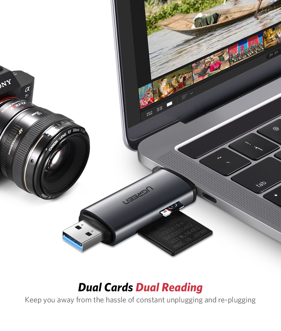 USB 3.0 SD and Micro Smart Card Reader