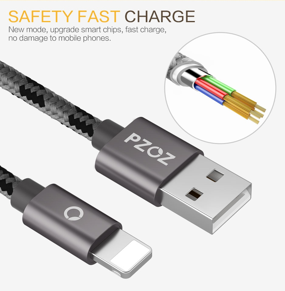 USB Cable for iPhone Mobile Phone Accessories Mobile Phone Cables Smartphones Ships From : China|SPAIN|Russian Federation|France 