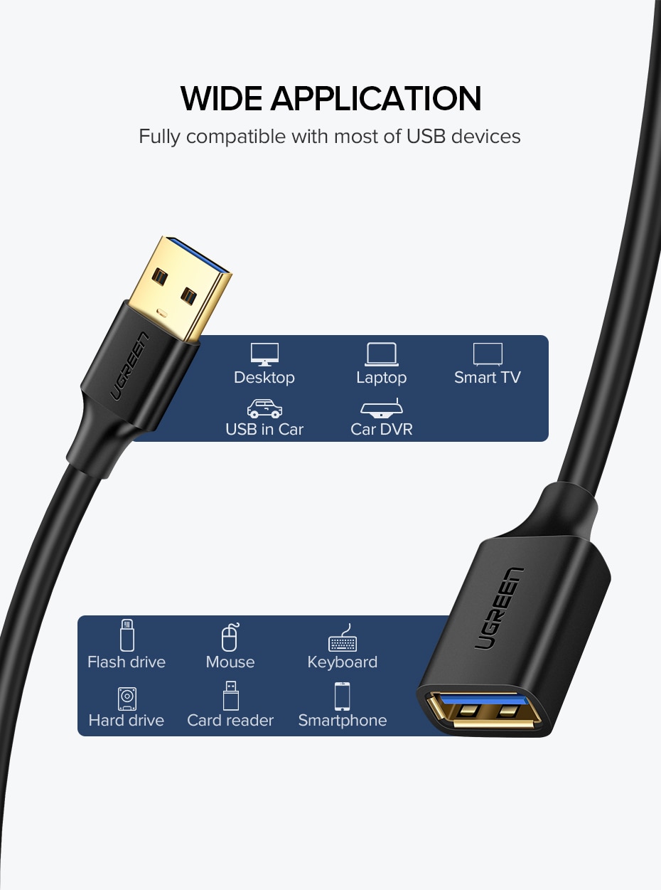 USB Extension Cable for Smart TV and PC