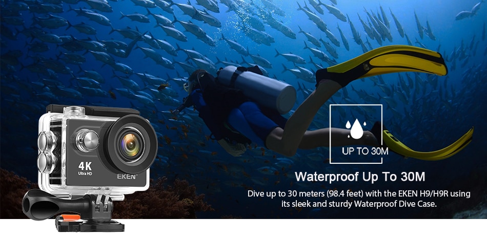 Ultra HD 4K / 30 Fps Waterproof Action Camera