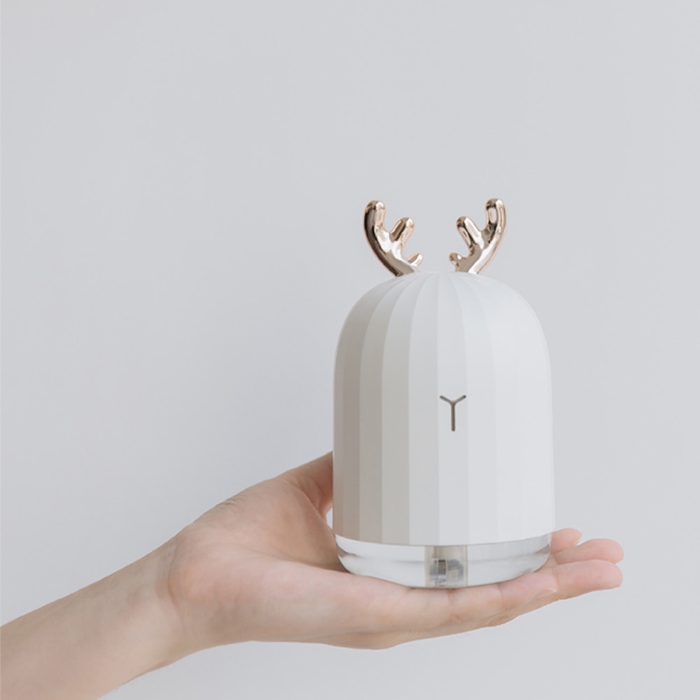 Ultrasonic Air Humidifier / Diffuser with Antlers / Ears Air Purifiers & Humidifiers Consumer Electronics Home Electronics Color : white|Pink|White and 5 filters|Pink and 5 filters|White and 10 filters|Pink and 10 filters 