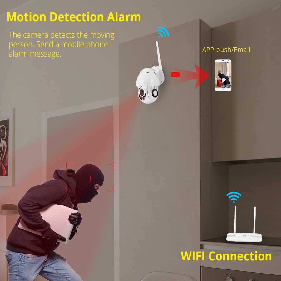 Wireless Waterproof 1080P Wifi Camera Consumer Electronics Home Electronics Home Security Cameras 