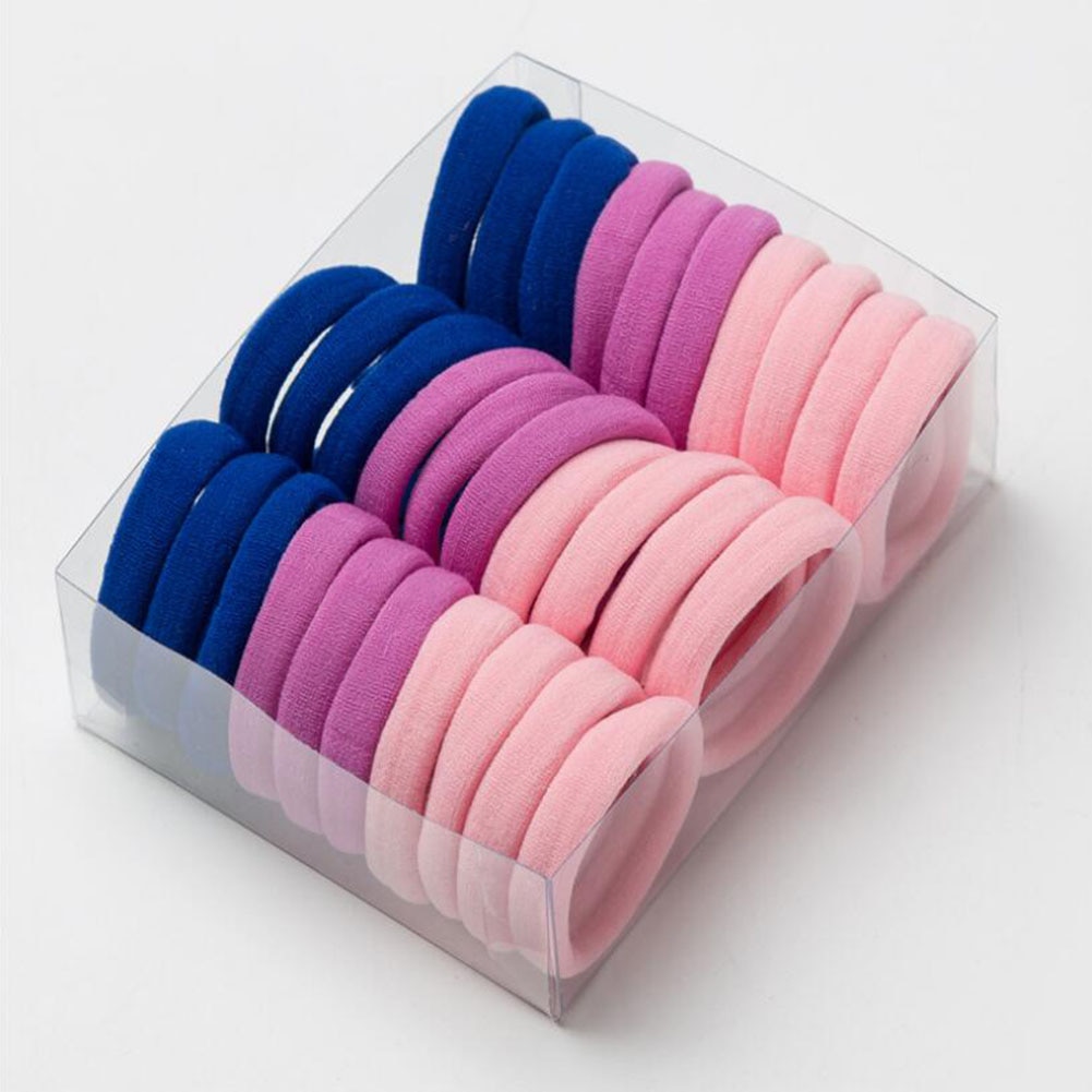 Women's Colorful Hair Bands 30 pcs Set