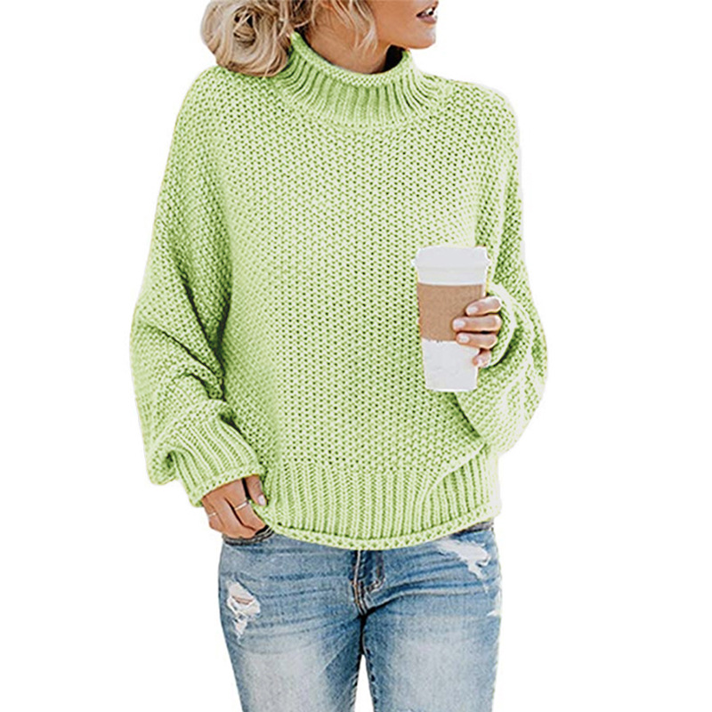 Women's Knitted Loose Pullover Pullovers Women's Clothing & Accessories 