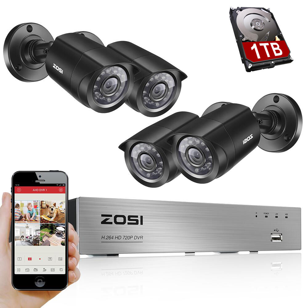 ZOSI 8 Channels Surveillance System Consumer Electronics 