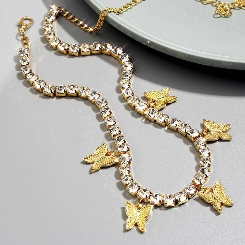 Vintage Butterfly Necklace Necklaces Women Jewelry 