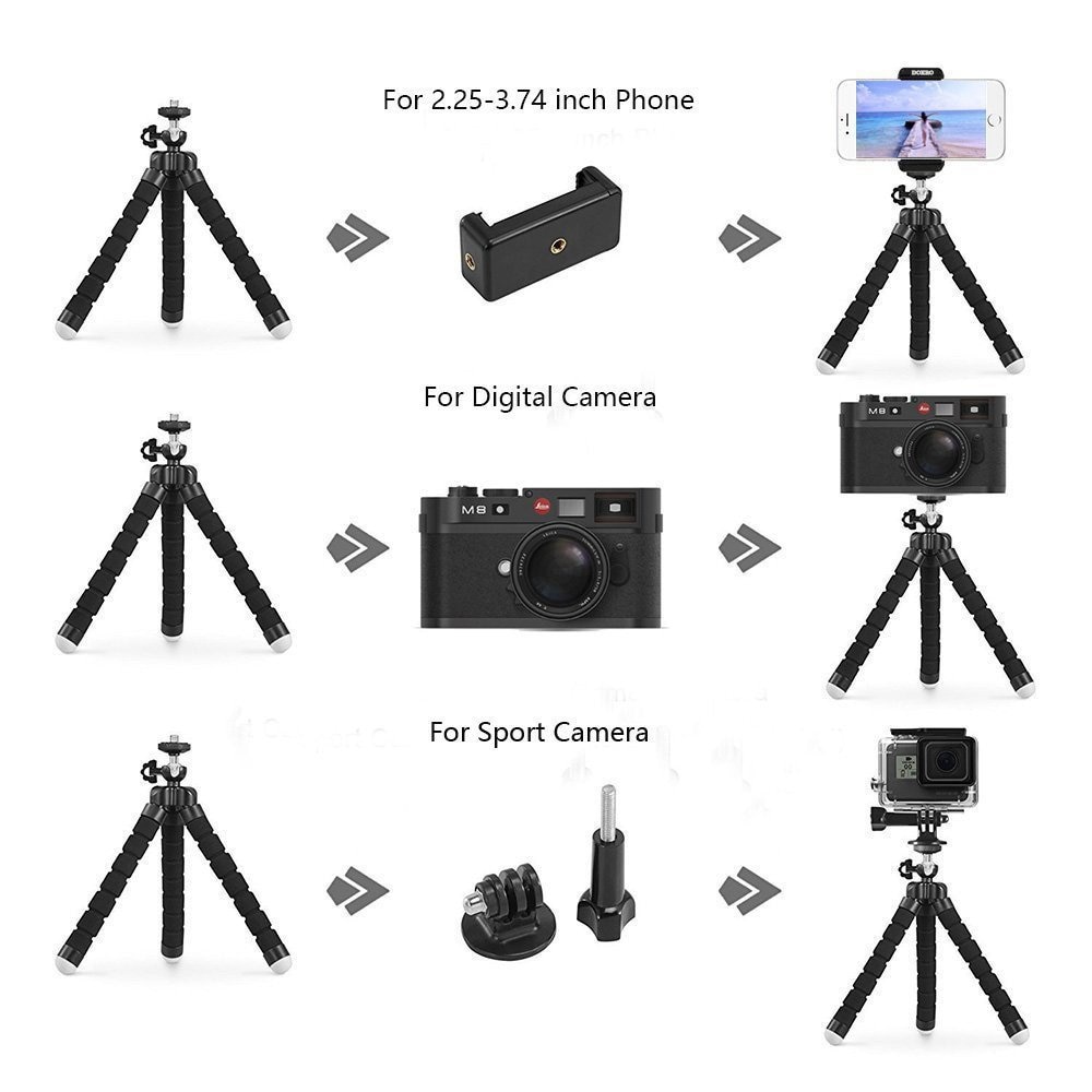 Flexible Mini Holder Tripod for Phone Camera & Photo Accessories Consumer Electronics Tripods & Stands 