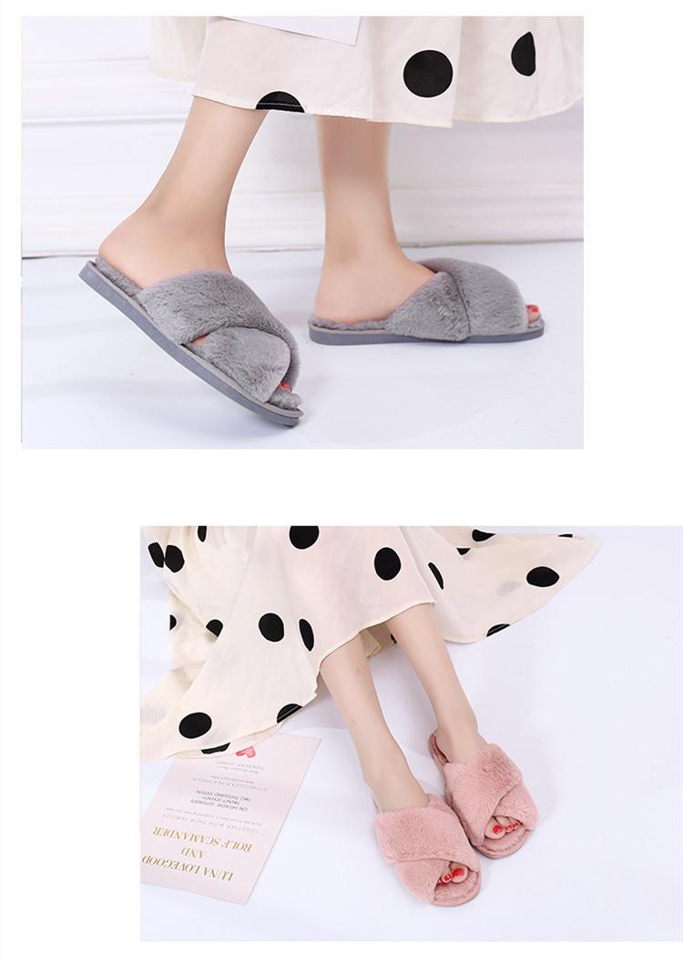 Women's Fashion Winter Plush Home Slippers