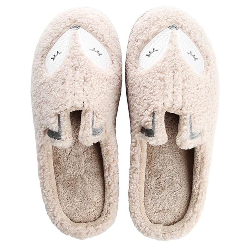 Winter Bear Patterned Warm Slippers for Women Slippers Women Shoes 