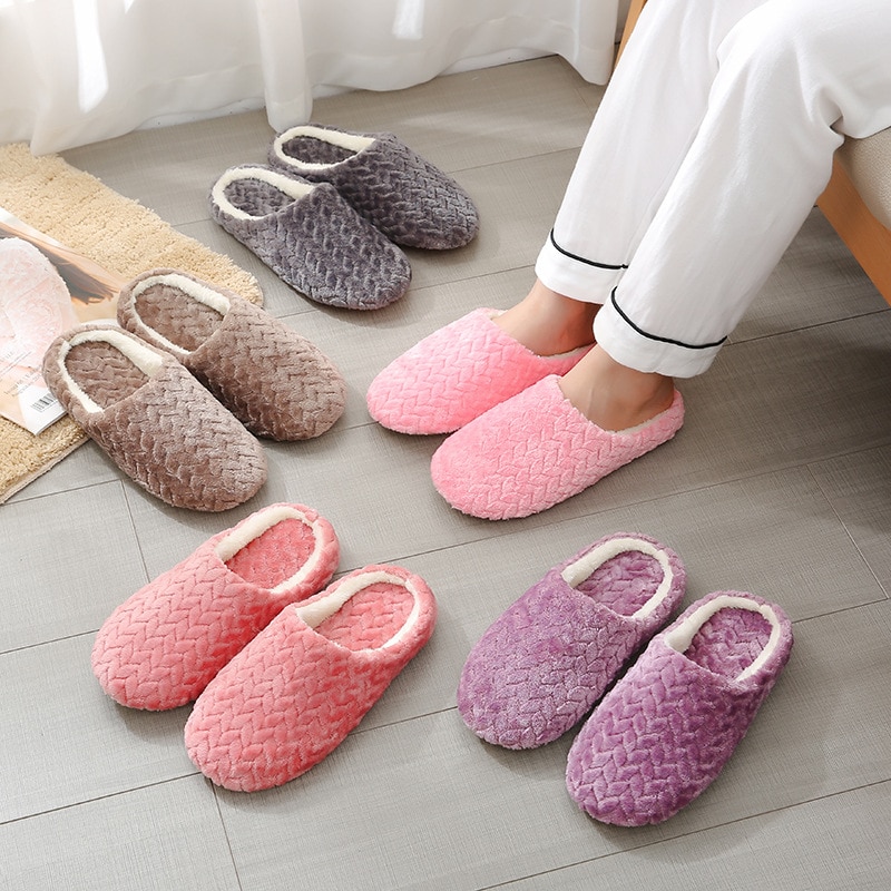 Women's Fashion Indoor Plush Slippers Slippers Women Shoes 