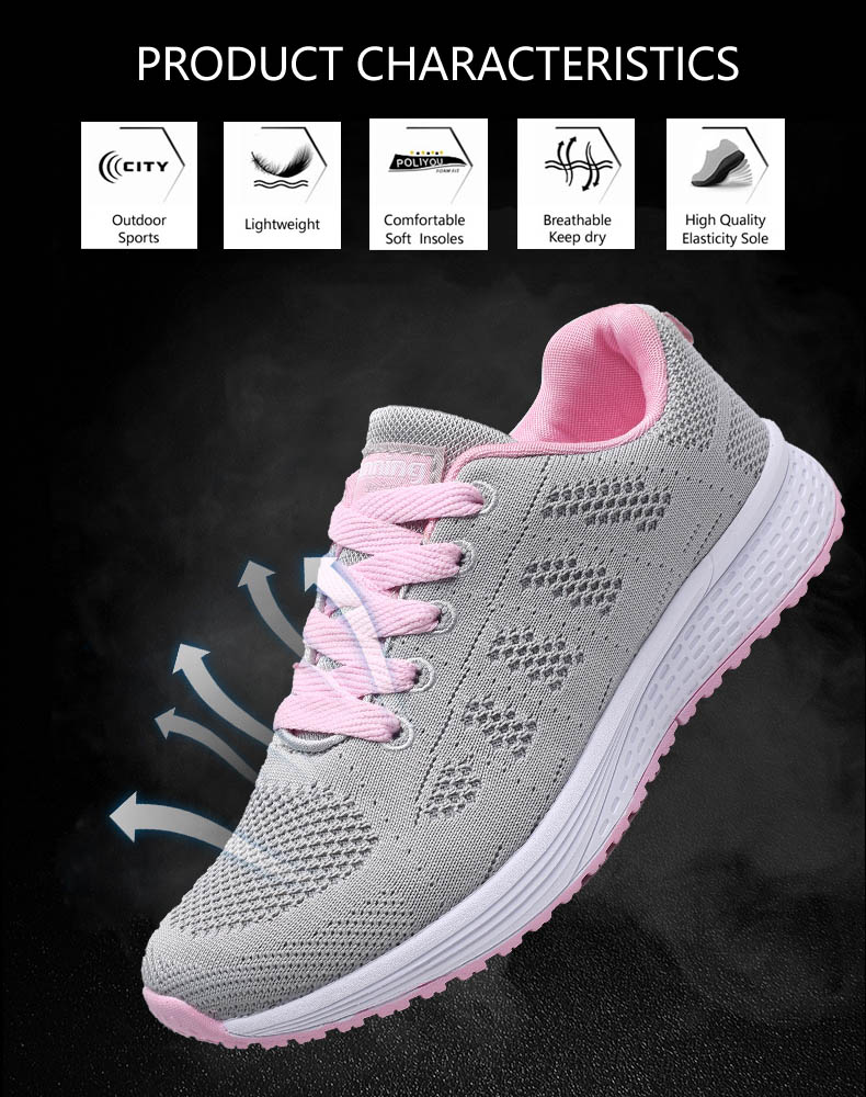 Casual Style Breathable Sneakers for Women