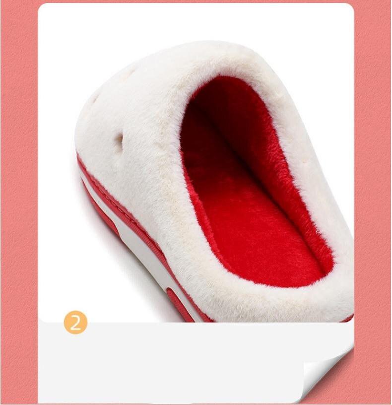 Anti-Slip Berry Patterned Warm Plush Slippers Anti-Slip Berry Patterned Warm Plush Slippers