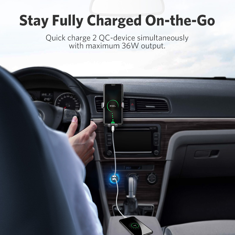 3.0 36 W Universal Car Charger for Phones Car Chargers Mobile Phone Accessories Smartphones 