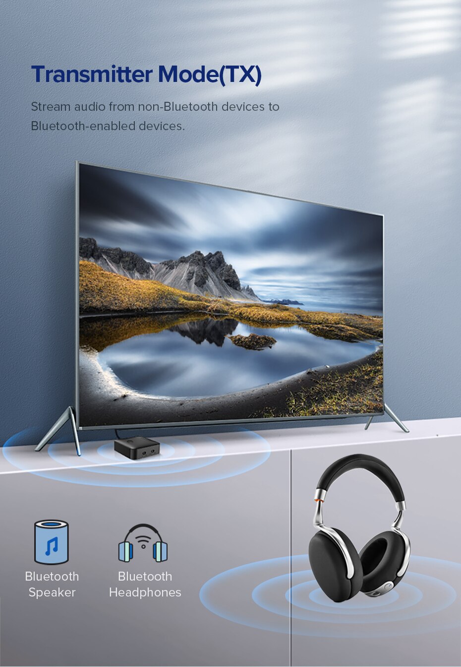 5.0 4.2 Wireless Transmitter for Car and TV