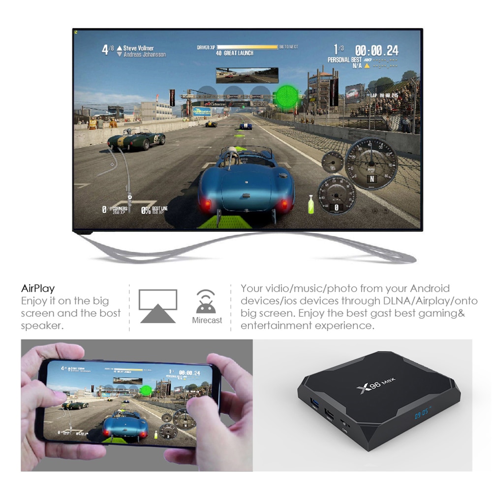 Android 9.0 Amlogic Quad Core 4K TV Box Consumer Electronics Home Electronics Other 