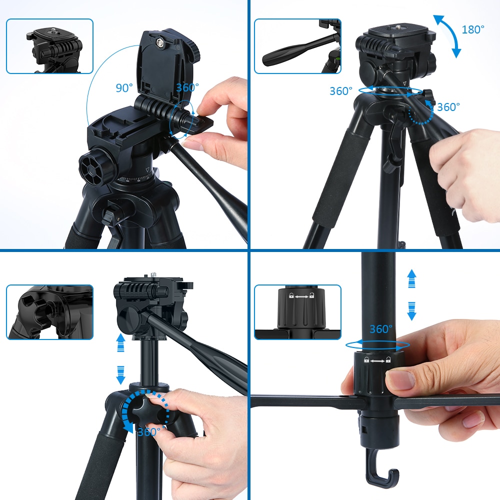 Camera's Portable Tripod with Carry Bag