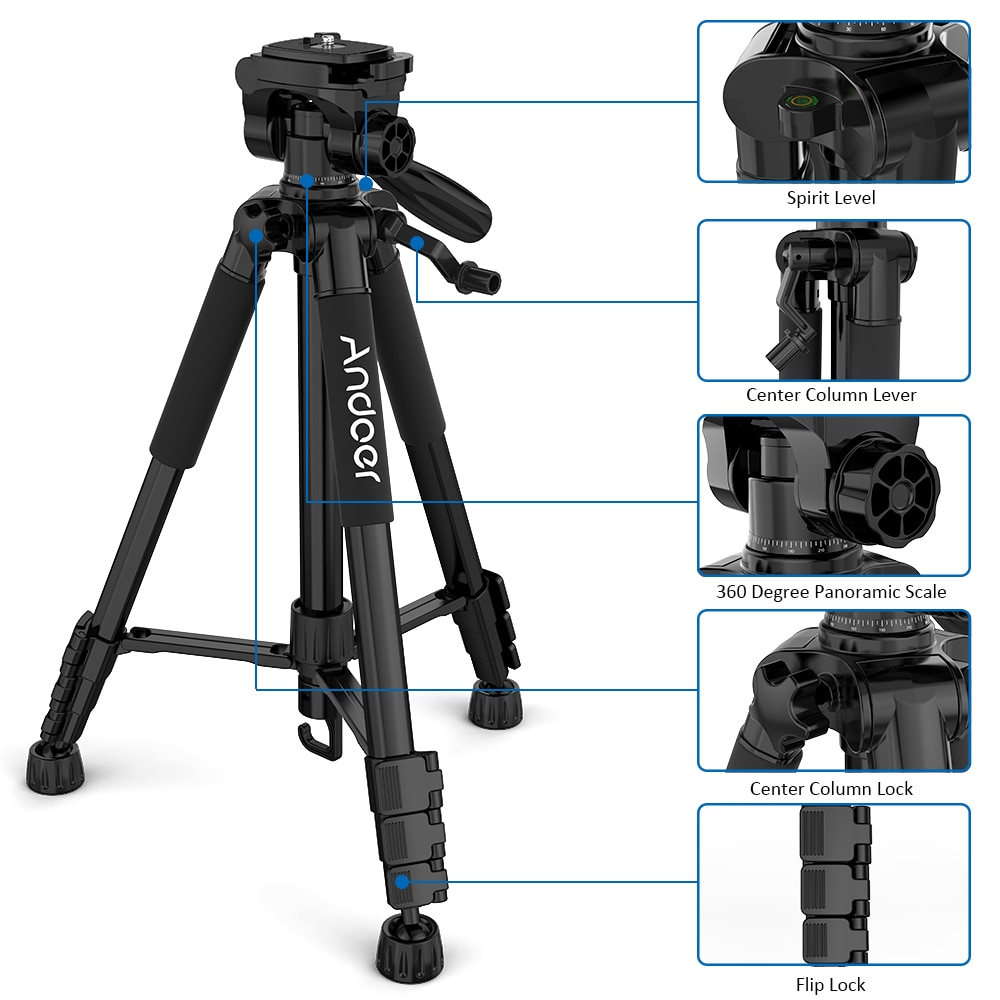 Camera's Portable Tripod with Carry Bag Camera & Photo Accessories Consumer Electronics Tripods & Stands 