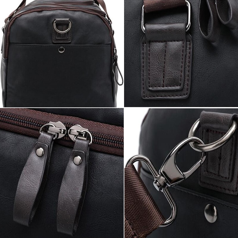 Casual Leather Travel Duffel Bag Luggage & Travel Bags Travel Bags 