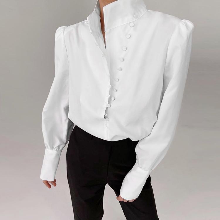 Elegant Turtleneck Blouse for Women Blouses & Shirts Women's Clothing & Accessories 