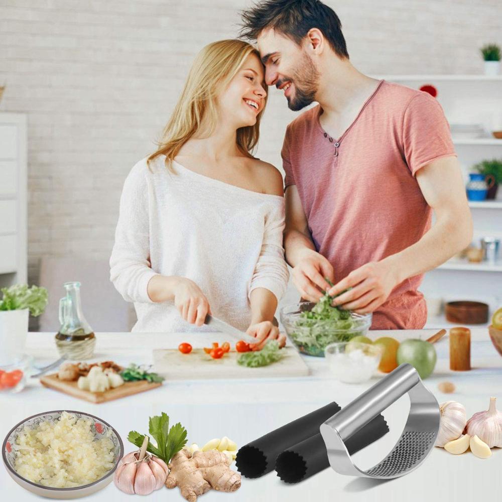 Ergonomic Design Garlic Press Fruits & Vegetables Tools Kitchen Kitchen Tools & Gadgets 