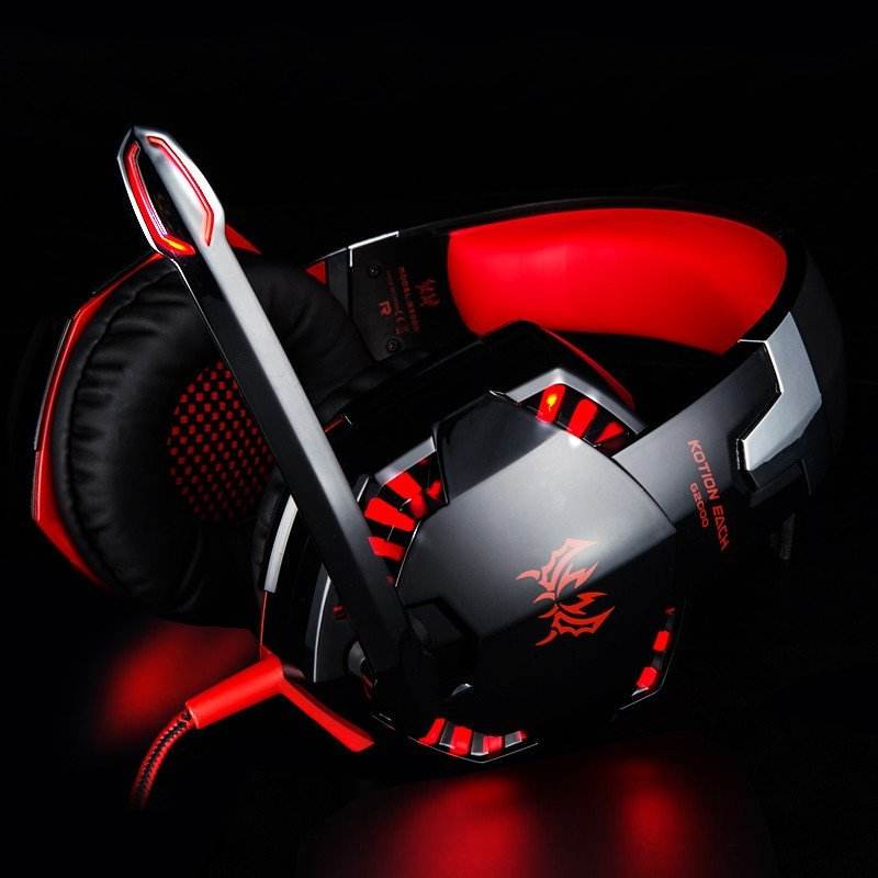 Futuristic Style LED Gaming Headphones Consumer Electronics Earphones & Headphones 