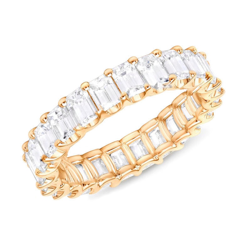 Geometric Crystal Ring Rings Women Jewelry Ring Size: 6|7|8|9|10 Main Stone Color: Gold  