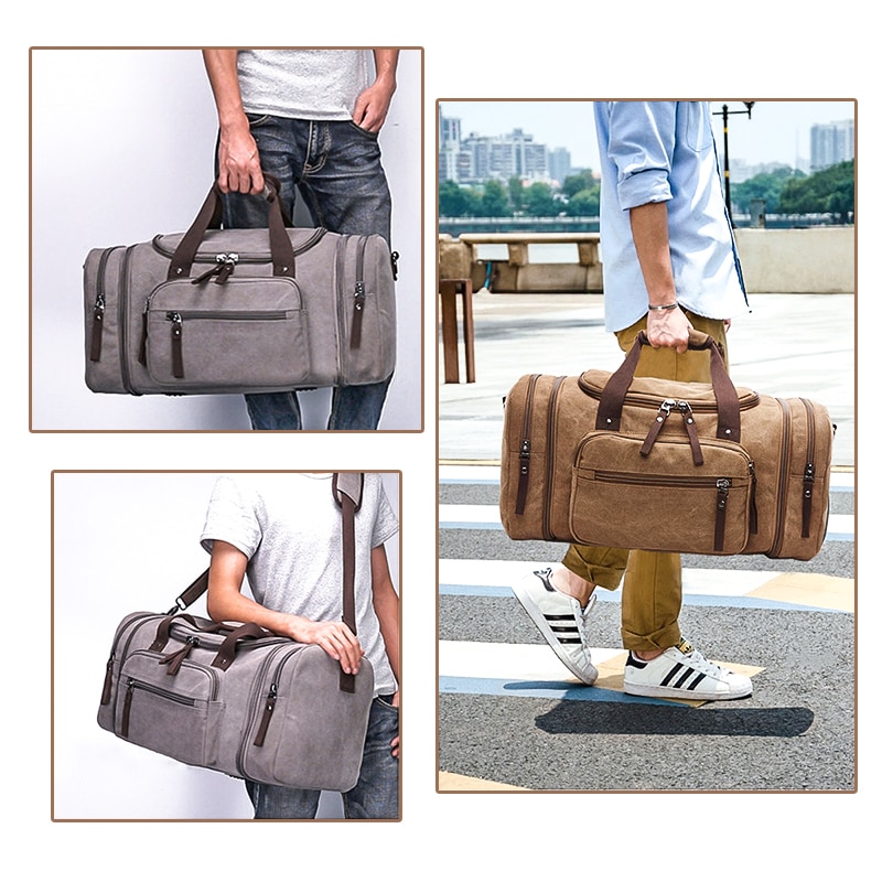 Men's Canvas Duffel Bag Luggage & Travel Bags Travel Bags 