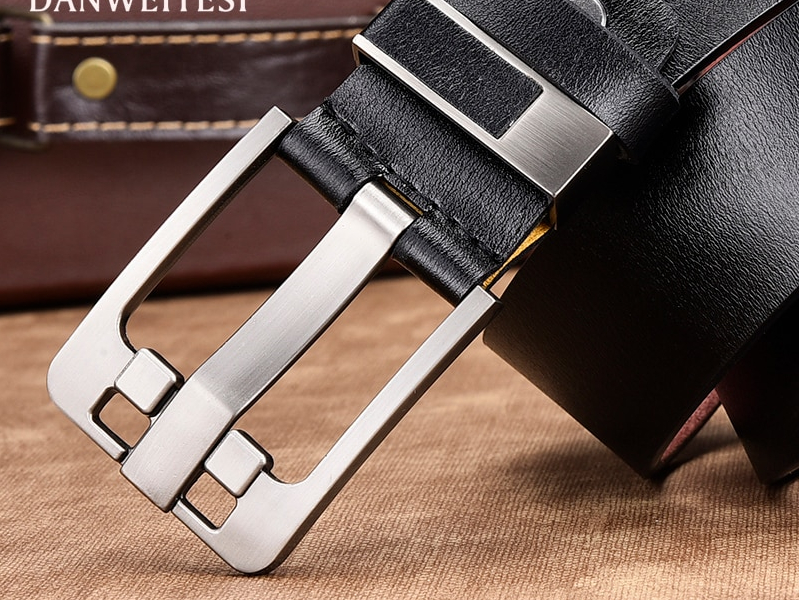 Men's Genuine Leather Classic Belt Accessories Belts Men's Clothing & Accessories 